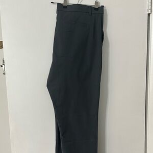 Libin Men's Flat Front  Dark Grey 4-way Stretch Golf Pants 38 x 32